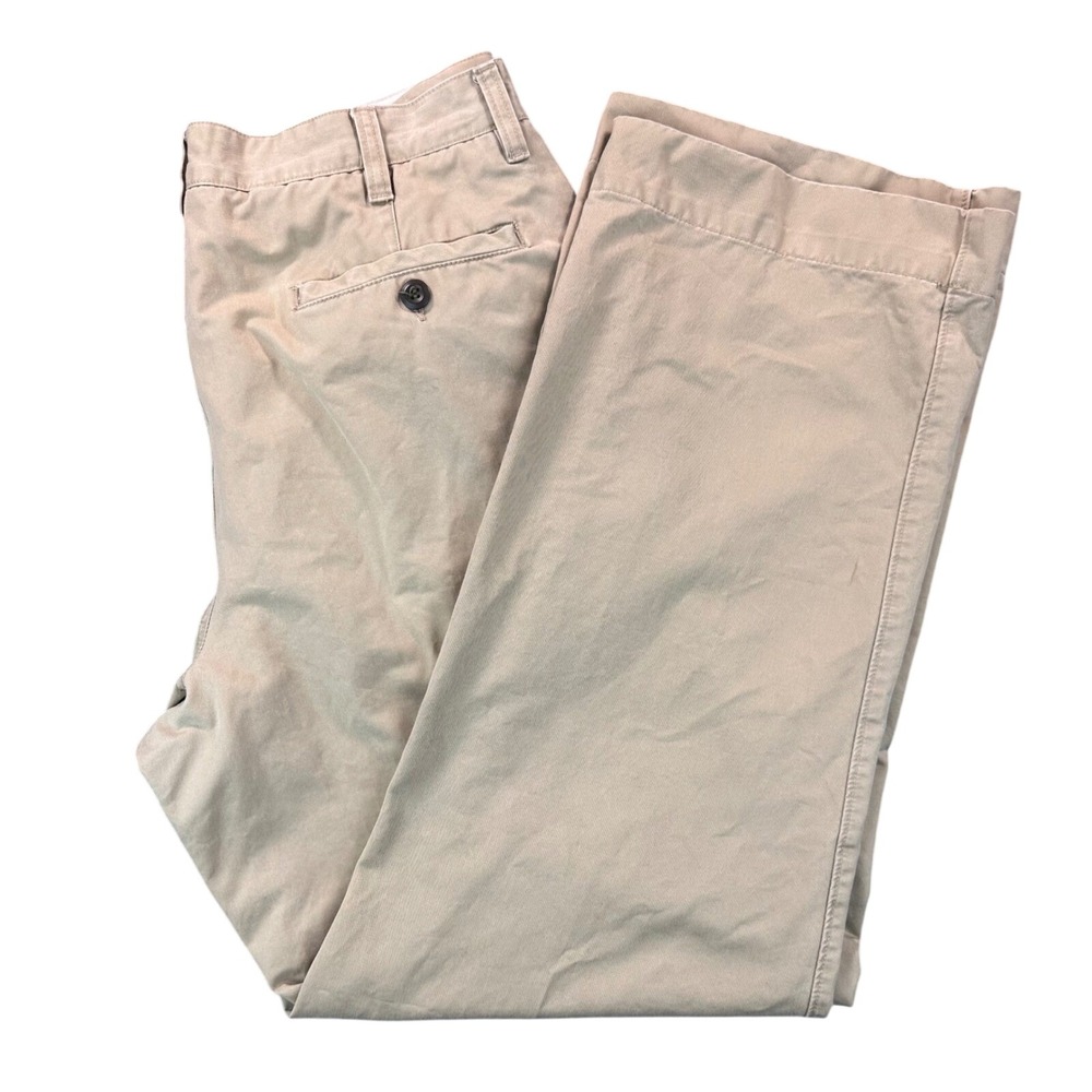 OshKosh Bigosh Khaki Chino Pants Men's 34x32 Beige 100% Cotton Casual‎ Trousers